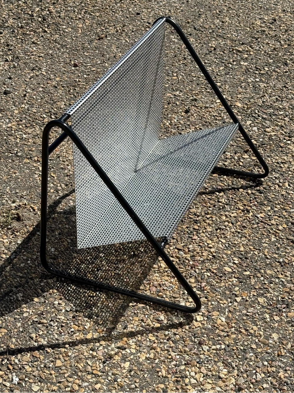 Genuine Rare Metal c1950s Vintage Book Magazine Rack by Pilastro Zwanenburg - Picture 12 of 14